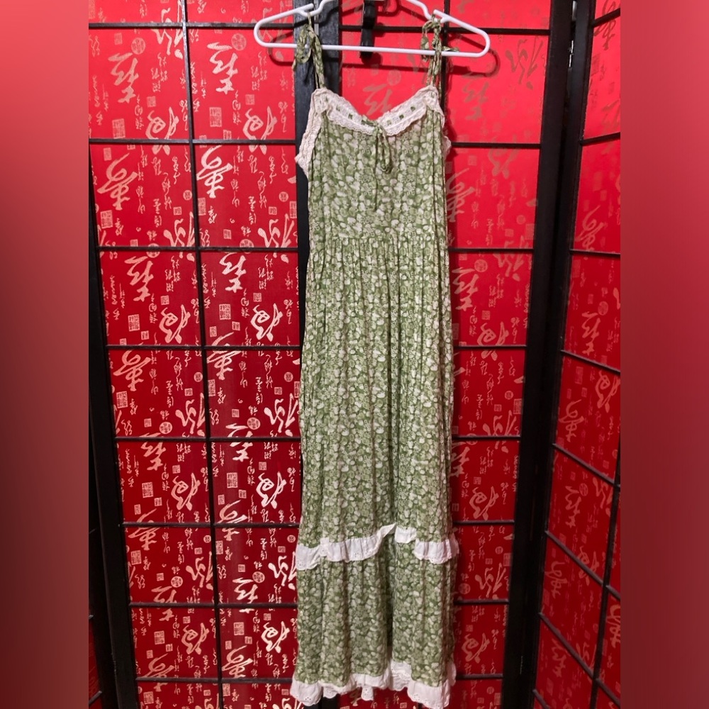 Christy Dawn Emma Dress in Green Orchard, size M